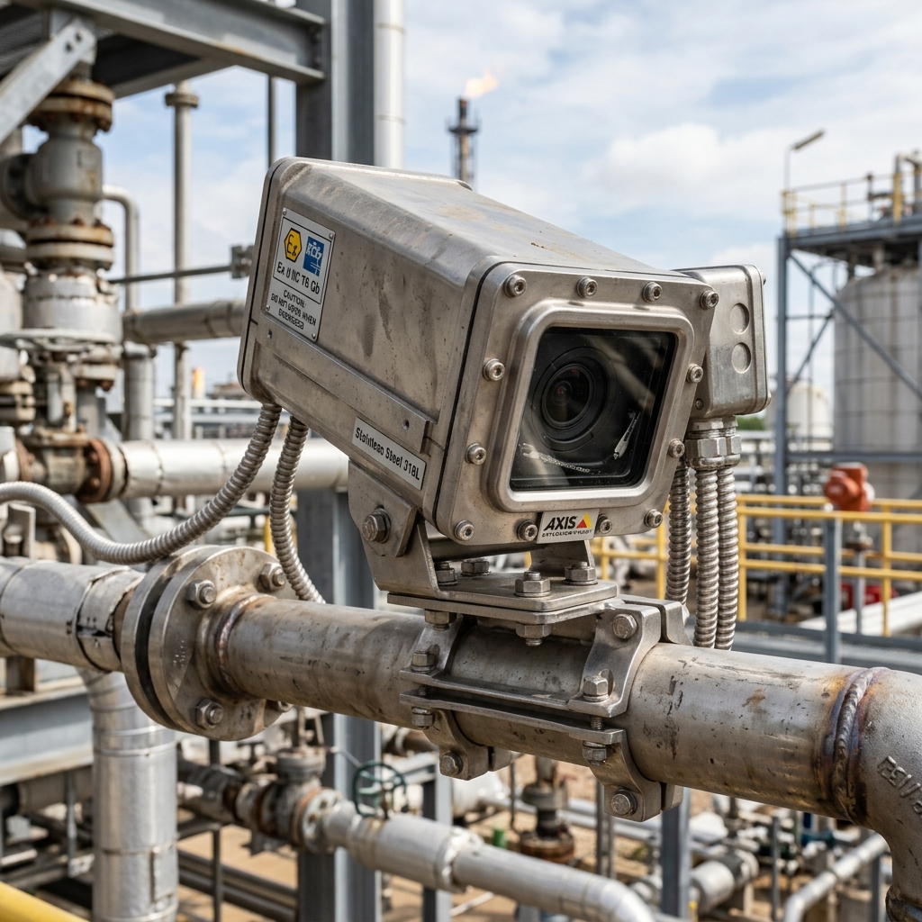 ATEX Explosion Proof CCTV Camera on Barmer Oil Pipeline